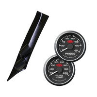 Pillar Pod w/ Black Oil Press & Oil Trans Temp Gauge Suits GT86 & BRZ 2012-2020