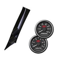 SAAS Pillar Pod w/ Black Face Oil Press & Volts Gauge Suits GT86 & BRZ 2012-2020