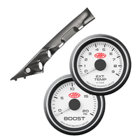 Painted Pillar Pod w/ 2in1 Gauge Boost and EGT Gauges Suits Ford Ranger PY 2022 - On