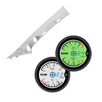 Light Grey Painted Pillar Pod w/ 3in1 LCD Digital Gauges Suits Ford Ranger PY 2022 - On