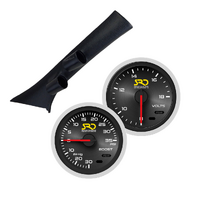 SAAS Dual Pillar Pod w/ Boost & Volts SRD Gauges for Ford FG-X 2008-16