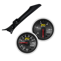 SAAS Dual Pillar Pod w/ Boost & Volts SRD Gauges for Falcon BA BF FPV All