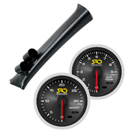 SAAS Dual Pillar Pod w/ Boost & Exhaust SRD Gauges for Triton MN SRS 2009-15