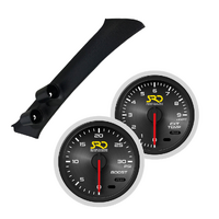 SAAS Dual Pillar Pod w/ Boost & Exhaust SRD Gauges for Triton MN-ML 2006-15