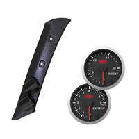 Pillar Pod w/ Black Streetline Series Gauges Mitsubishi Pajero NM-MP 2000-2006