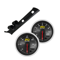 SAAS Dual Pillar Pod w/ Boost & Exhaust SRD Gauges for Pajero NS-NX 2006-on