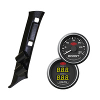 Pillar Pod w/ Black Diesel Boost & Dual Volts Gauge for Pajero NS-NX 2006 onward