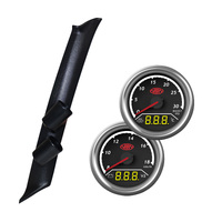 Navara D22 1997-2014 Pillar Pod w/ 2in1 Diesel Boost Ext Temp & Dual Volts Gauge