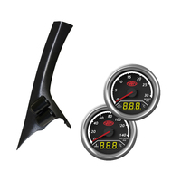 Pillar Pod w/ 2in1 Boost Ext Temp Oil Water Gauges Suits Nissan Navara D40 2006-15