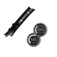 Pillar Pod w/ 0-60 Diesel Boost 0-900 Ext Temp Black Face fit Nissan GU Patrol Y61 1997-2015