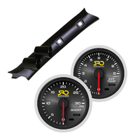 SAAS Dual Pillar Pod w/ Boost & Exhaust SRD Gauges for GU Patrol Y61 1997-2015