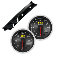 SAAS One Piece Pillar Pod w/ Boost & Exhaust SRD Gauges for GU Patrol Y61 1997-2015