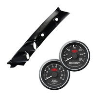 SAAS 1 Piece Gauge Pillar Pod Suits Nissan GU Patrol 97-15 Black Boost Exhaust 