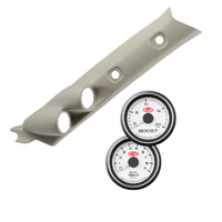 Dual Pillar Pod G Code Painted Single Piece Suits Nissan GU Patrol Y61 1997-2015 with Boost and EGT Gauges