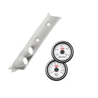 Dual Pillar Pod W Code Painted Single Piece Suits Nissan GU Patrol Y61 1997-2015 with Boost and EGT Gauges