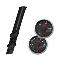Patrol GQ Y61 1987-97 Pillar Pod w/ Black 0-20 Diesel Boost 0-900 Ext Temp Gauge
