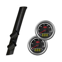 Y61 GQ Patrol 87-97 Pillar Pod w/ 2in1 Diesel Boost Ext Temp & Dual Volts Gauge