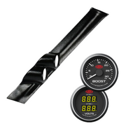 Pillar Pod Black Diesel Boost Dual Volts Gauge Suits Nissan Y61 GQ Patrol 1987-97