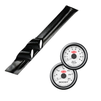 Black Pillar Pod w/ White Boost & Dual Volts Gauge Y61 Suits Nissan GQ Patrol 1987-97