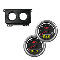 SAAS Dash Gauge Pod w/ 2in1 Boost Ext Temp & Dual Volts Gauge Suits Nissan Patrol 2004-16 GU