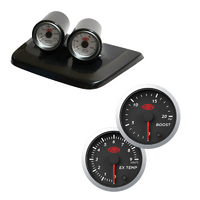 SAAS Twin Gauge Dash Pod w/ Street Boost & Ex Temp for Patrol 1997-2004 GU Y61