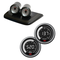 Twin 2 Gauge Dash Pod for Nissan Patrol 1997 - 2004 GU Y61 w/ Digital 0-30 Diesel Boost 0-900 Ex Temp Gauge