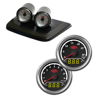 Twin 2 Gauge Dash Pod for Nissan Patrol 1997 - 2004 GU Y61 w/ 2in1 Gauges Boost Volt Ext Temp Volt