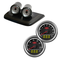 Twin 2 Gauge Dash Pod for Nissan Patrol 1997 - 2004 GU Y61  w/ 2in1 Gauge Ext Temp Volts Boost Oil Press