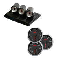 Triple 3 Gauge Dash Pod Holder  w/ Boost Exhaust Volt Gauges for Patrol GU Y61 97-04