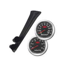 SAAS Dual Pillar Pod w/ Black Series 3 Boost & Volts for Skyline Coupe R33 93-98
