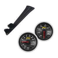 SAAS Dual Pillar Pod w/ Boost & Oil Pressure SRD Gauges for Skyline Coupe R33 93-98