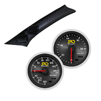 SAAS Dual Pillar Pod w/ Boost & Volts SRD Gauges for Commodore S1 and S2 All