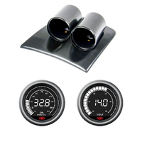 VY VZ Commodore SAAS Dash Pod w/ DIGITAL OIL PRESSURE and VOLT GAUGES Black