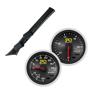 SAAS Dual Pillar Pod w/  Boost & Volts SRD Gauges for Impreza WRX N Ser 93-00