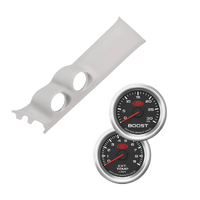 Gauge Pillar Pod Light Grey Painted w/ Black Series 3 Boost & Exh Suits Suzuki Jimny 2019 - On