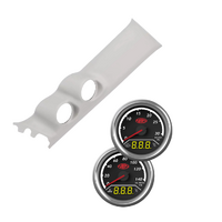 Light Grey Gauge Pillar Pod w/ Boost EGT Water Oil Gauge Suits Suzuki Jimny 2019 - On