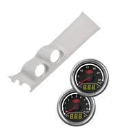 Gauge Pillar Pod Light Grey Painted w/ 2in1 Gauge Diesel Boost Volt Ext Temp Volt Suits Suzuki Jimny 2019 - On