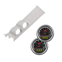 Gauge Pillar Pod Light Grey Painted w/ 2in1 Gauge Ext Temp Volts Boost Oil Press Suits Suzuki Jimny 2019 - On
