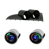 BA BF Falcon XR6T F6 Clip-in Gauge Pod Holder w/ Electronic Boost & Volts Gauges