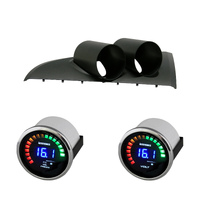 BA BF Falcon XR6 Clip-in Gauge Pod Holder w/ Dual Display Oil Press & Volt Gauge