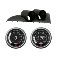 BA BF Falcon XR6 SAAS DASH GAUGE POD W/ DIGITAL TURBO BOOST & OIL PRESSURE GAUGE