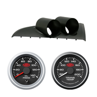 BA BF Falcon Clip-in Gauge Dash Pod Holder w/ Oil Pressure and Oil Temp Gauges