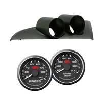 BA BF Falcon Clip-in Gauge Dash Pod Holder w/ Oil Pressure and Oil Temp Gauges