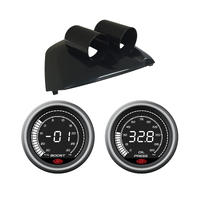 FG Falcon XR6 G6E MKI SAAS DASH GAUGE POD W/ DIGITAL BOOST OIL PRESSURE GAUGES