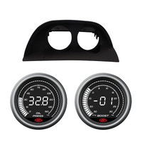 VY VZ Commodore CLIP-IN POD HOLDER w/ DIGITAL OIL PRESSURE and BOOST GAUGE Black