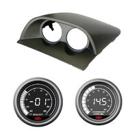 VY VZ Holden Commodore Dual Gauge Pod Black w/ Boost &  Air Fuel Ratio Gauge