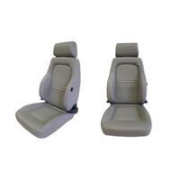 Autotecnica Pair Adventurer 4x4 PU Leather Grey Series 3 Seat ADR Compliant