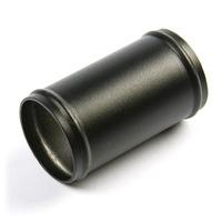 SAAS Pipe 57mm Ø x 100mm Aluminium Black Powder Coat