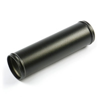 SAAS Pipe 57mm Ø x 200mm Aluminium Black Powder Coat