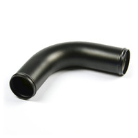 SAAS Pipe 63mm Ø x 90 Degrees Aluminium Black Powder Coat